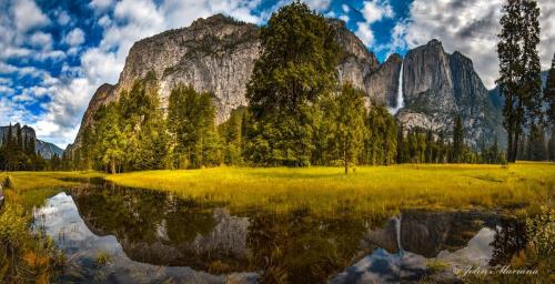Yosemite Falls Reflected Autumn